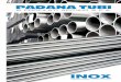 CATALOGO TECNICO - TECHNICAL CATALOGUE · • UNI EN ISO 1127 (secondo la classe D2/T3) Tubi in acciaio inossidabile: dimensioni, tolleranze e masse lineiche convenzionali. HF TUBES