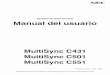 MultiSync C431 MultiSync C501 MultiSync C551Resolve Radio-TV Interference Problems.” (“Cómo identificar y resolver problemas de interferencias de radio y televisión.”) Este