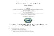 FACULTY OF LAWSgndu.ac.in/syllabus/201516/LAWS/LLM SEMESTER I to IV CBCEGS.pdf · FACULTY OF LAWS SYLLABUS FOR LLM ... Concept and Philosophy of Law 4. Physical, Social, Religious