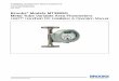 Brooks Models MT3809G Metal Tube Variable Area Flowmeters .../media/brooks/documentation/products... · CAUTION: This instrument contains electronic components that are susceptible
