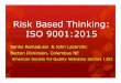 Risk Based Thinking: ISO 9001:2015 - ASQ-1302 · Step 3: Evaluate Event Likelihood EventLikelihood Risk Analysis Communication Plan Assessment likelihood of any event that will result