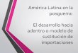El desarrollo hacia adrentro o modelo de sustitución de ... · económico de Latinoamérica desde la independencia. Fondo de Cultura Económica. • Bulmer-Thomas, Victor (1999)