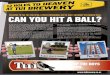 CAN YOU HIT A BALL? - Tui · • 3 holes with such obstacles as electric fences, black berry, cattle and fresh cow pats. Holes such as “Skins Revenge” and the “MRFC dead ball