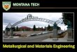 MONTANA TECH · MONTANA TECH Montana Tech is comprised of three colleges: College of Letters, Sciences & Professional Studies Biological Sciences – Business and Information Technology