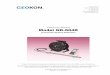 Instruction Manual Model GK-604D - GEOKONModel GK-604D . Inclinometer Readout Application . No part of this instruction manual may be reproduced, by any means, without the written