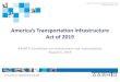 America’s Transportation Infrastructure Act of 2019 · HTTP://POLICY.TRANSPORTATION.ORG 1 America’s Transportation Infrastructure . Act of 2019. AASHTO Committee on Environment