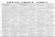 OCEAN GROVE TIMES - DigiFind-ItOCEAN GROVE TIMES Vol. XV. No.2.OCEAN GROVE, NEW JERSEY, SATURDAY, JUNE 'i, iqo? One Dollai the Year DAY OF MISSIONS GRABBED MONEY AND RAN; AT HOME CHURCH