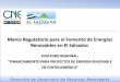 Marco Regulatorio para el Fomento de Energías Renovables ... Marco Regulatorio para el Fomento de Energías Renovables en El Salvador. ... ineficiencias en la asignación de recursos