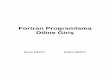 Fortran Programlama Diline Girişdosyalar.ersoykardesler.net/Fortran_Programlama_Diline_Giris.pdf · Kısaltmalar ASCII American Standard Code for Information Interchange (Bilgi Değişimi