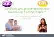 Colorado WIC Breastfeeding Peer Counseling Texting Program ... · PDF file Colorado WIC Breastfeeding Peer Counseling Texting Program do WI C BF PC Texting/Phone Program Thru texting,