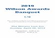 2019 Wilson Awards Banquet - Penn State College of Earth ...annual Wilson Awards Banquet. Matthew Wilson was born in Willow Grove, Pennsylvania, and graduated from Penn State in 1918
