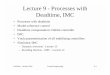 Lecture 9 - Processes with Deadtime, IMCLecture 9 - Processes with Deadtime, IMC • Processes with deadtime • Model-reference control • Deadtime compensation: Dahlin controller