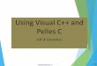 ppt slide for using Visual C++ and Pelles C · Optionally, we can directly build the solution ( Build Solution sub-menu) or we can just build the project ( Build exercise_1in this