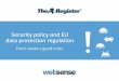 PowerPoint Presentation · Current EU directive - highlights DIRECTIVE 95/46/EC OF THE EUROPEAN PARLIAMENT AND OF THE COUNCIL of 24 October 1995 on the protection of individuals with