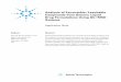 Analysis of Extractable/Leachable Compounds from Generic ... · Abstract Pharmaceutical liquid formulations are commonly stored in plastic containers at all risk categories. A pharmaceutical