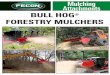 Mulching Attachments · Bull Hog mulchers are designed so mulching can be accomplished in almost any terrain by using a wide array of carriers from 50-600HP. Models of varying widths