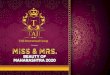 TA nternationa rou TAJJ International Group · 2 About : Miss & Mrs. Beauty of Maharashtra 2020 Overview Long before the spotlight; long before the fancy gowns fall over the heads