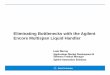 Eliminating Bottlenecks with the Agilent Encore Multispan ... · your workflow Or do they…? A Consideration About Automation Automation follows the laws of conservation: ... •