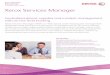 Technical Information Xerox Services Manager · on location, model, managed versus unmanaged, in-scope versus out-of ... Services Portal and virtual meters using job tracking software