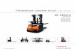 Pedestrian stacker truck - qpsearch.bt-forklifts.comPedestrian stacker truck 1.45 - 2.0 ton SWE145L SWE160L SWE200L W-series ... 6.6 Energy consumption acc to VDI cycle kWh/h 1,078