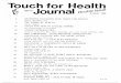 Touch for Health Journal DoUble · PDF file prediction that the four leading causes of blindness--cataracts, glaucoma, senile macular degeneration and diabetic retinopathy would increase