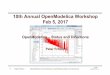 10th Annual OpenModelicaWorkshop Feb 5, 2017adrpo33/ModProd2018/OpenModelica/... · 2018-02-07 · 4 Peter Fritzson OpenModelicaAnnual Workshop, OpenModelicaStatus and Directions