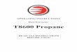 T8600 Propane Operating Manual - Runyon Surface Prep · used in ways other than those outlined in this instruction manual. Before using the machine, please read the safety regulations