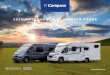 2020 MOTORHOME & CAMPERVAN RANGE · 2019-08-12 · » Whale Duo Control combination controller ... a raised sleeping area, which can be used as two single beds – or, using the infill