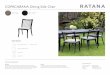 COPACABANA Dining Side Chair - RatanaThe Copacabana collection is visually striking, featuring a clean, open, contemporary design and modular configuration. With premium, tailored