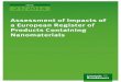 Assessment of Impacts of a European Register of Products Containing Nanomaterials · 2017-11-17 · Assessment of Impacts of a European Register of Products Containing Nanomaterials