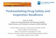 Postmarketing Drug Safety and Inspection Readiness...1 Postmarketing Drug Safety and Inspection Readiness June 19, 2018 Center for Drug Evaluation and Research (CDER)7 Objectives •