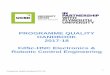 PROGRAMME QUALITY HANDBOOK 2017-18 FdSc-HNC Electronics ... · Programme Quality Handbook 2017-18 1. Welcome and Introduction to FdSc Electronics & Robotic Control Engineering Welcome
