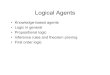 Knowledge-based agentsbased agents • Logic in general ...lazebnik/fall10/lec12_logic.pdfKnowledge base Domain-independent algorithms Domain-specific content • Knowledge base (KB)