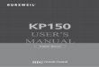 KP150 영문매뉴얼 1204 화면용 - Kurzweil Music Systems · Panel & Display Description 04 VOLUME FILL A FILL B CHORD MODE START / STOP SYNC START INTRO / ENDING ACCOMP TEMPO