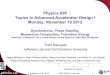Physics 696 Topics in Advanced Accelerator Design I …casa.jlab.org/publications/viewgraphs/USPAS2011/2012-11-19-Synchrotrons.pdfNov 19, 2012  · Topics in Advanced Accelerator Design