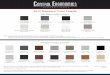 2013 Standard Color Palette - Control Ergo · 2013 Standard Color Palette STEEL FINISH-POWDER COATINGS The colors on this chart are e-Systems Group standard colors. Colors depicted