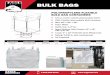 BULK BAGS - Eagle Industries FIBC: Flexible Intermediate Bulk Container ... BULK BAG SIZE FABRIC WEIGHT DESIGN COLOR RATING LOOPS ITEM NO. 10 17 35 35 35" x 35" x 45" (U-Panel) EAGLE
