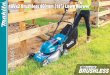 18Vx2 Brushless 460mm (18”) Lawn Mower · Product Specification Sheet • Water resistance rating IPX4 –lawn mower has an IPX4 rating protecting from splashing water, no matter