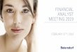 Financial Analyst Meeting - Beiersdorf/media/Beiersdorf/investors/... · 2019-03-04 · february 27, 2019 | financial analyst meeting 2019 page 19 consumer •sales growth 3-5% •ebit