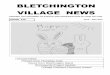 KEEPING YOU INFORMED OF EVENTS AND ORGANISATIONS IN YOUR VILLAGE · 2016-09-01 · BLETCHINGTON VILLAGE NEWS KEEPING YOU INFORMED OF EVENTS AND ORGANISATIONS IN YOUR VILLAGE ISSUE