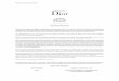 Christian Dior - Prospectus - version finale 22.06 · 2016-07-01 · Prospectus dated 22 June 2016 Christian Dior € 350,000,000 0.75 per cent. Notes due 24 June 2021 _____ Issue