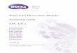 BenQ Solar installation manual 20131008 - Gigatek€¦ · 2013/10/08 2 Chapter 1 General Information 1.1 Introduction The following is the product installation guide for the BenQ