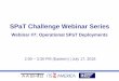 SPaT Challenge Webinar Series SPaT We… · all project representatives Account for installation and integration in project schedules ... • McCain 2070 controller • Advanced Traffic