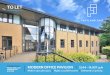 TO LET - Savills · 2019-09-18 · CURRIE HOUSE MODERN OFFICE PAVILION PENTLAND GAIT EDINBURGH EH11 4HJ Modern open plan space Highly accessible location Dedicated car parking 3,144