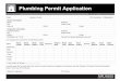 Plumbing Permit Application - Port Moody · I hereby agree that all work performed under this permit shall be completed in accordance with the ‘Building & Plumbing Code Administration