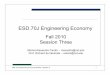 ESD.70J Engineering Economy · •Open “ESD70session3-1Part1_@Risk.xls ... Modeling S-curve dynamically •We can estimate incorrectly the initial demand, the limit of demand, and