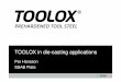 TOOLOX in die-casting applications - titus steel · 2017-12-04 · TOOLOX 44 in aluminium die-casting 26 Un-coated die (CrN)PVD-coated die due to chemical attack from the melt. The