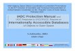 IADC Protection Manual and IADC Response to UNCOPUOS ... · IADC Protection Manual and IADC Response to UNCOPUOS Request on Internationally Accessible Databases of Objects in Outer