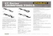 CT Series CRIMPING TOOLS ... Features and Benefits Crimping connectors with the Stanley Hydraulic Tools