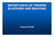 IMPORTANCE OF PROPER BLOCKING AND BRACING BLOCKING AND BRACING.pdf · 2008-03-03 · IMPORTANCE OF PROPER BLOCKING AND BRACING Often, Shippers simply do not seem to fully understand